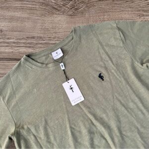 NWT Father Sons Green Pullover Green Sweatshirt Mens Size Small Logo long Sleeve